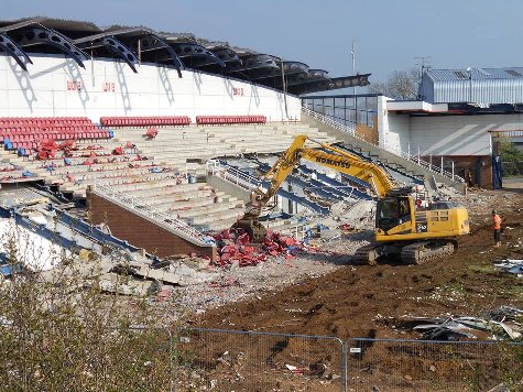 Nene Park, Rushden, being demolished April 2017.jpg